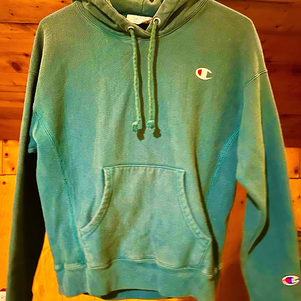 WOMANS SIZE SMALL CHAMPION HOODIE COLOR FRESH TEAL